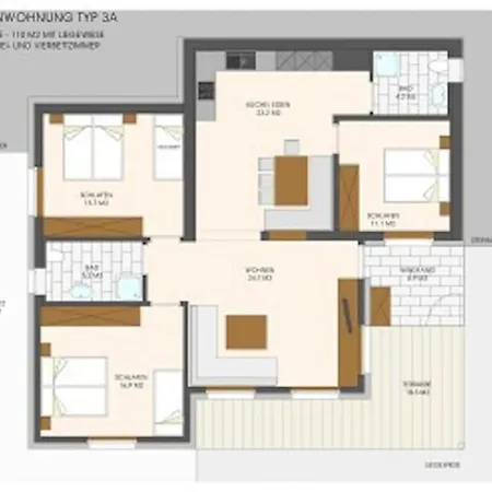 Bungalow Grassa 公寓 布兰德